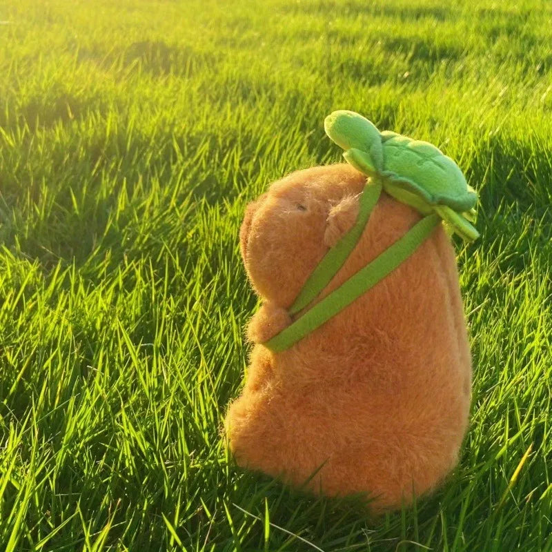 Capybara Turtle Backpack Plush