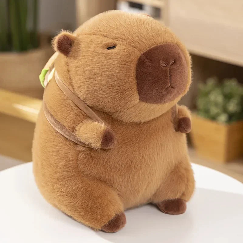 Capybara Hamburger Backpack Plush